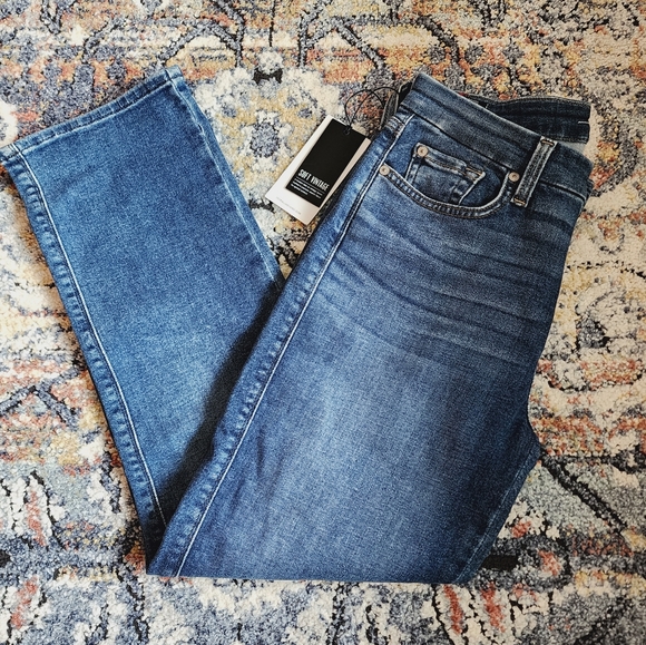 7 for all mankind kimmie high rise cropped jeans size 29 - Picture 5 of 16